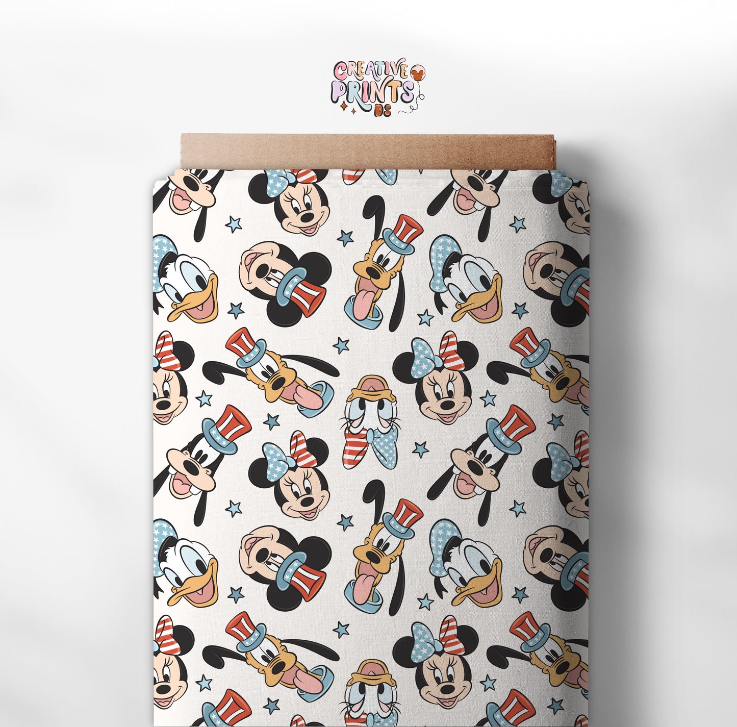 Mouse & Friends 4th of July seamless file