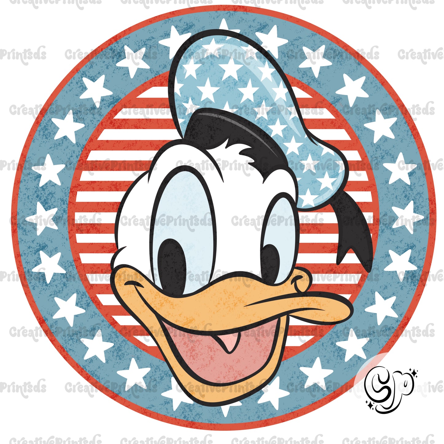 Magical Duck 4th of July PNG