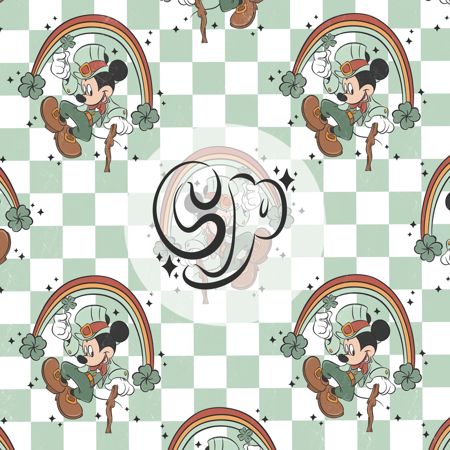 Mouse St.Patrick’s day seamless file