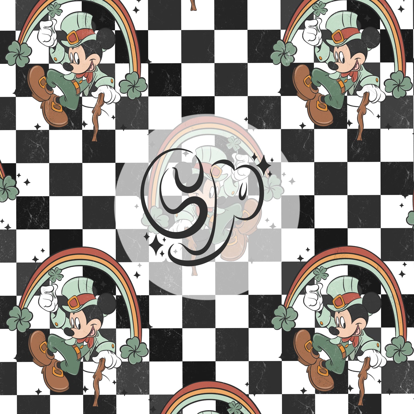 Mouse St.Patrick’s day seamless file