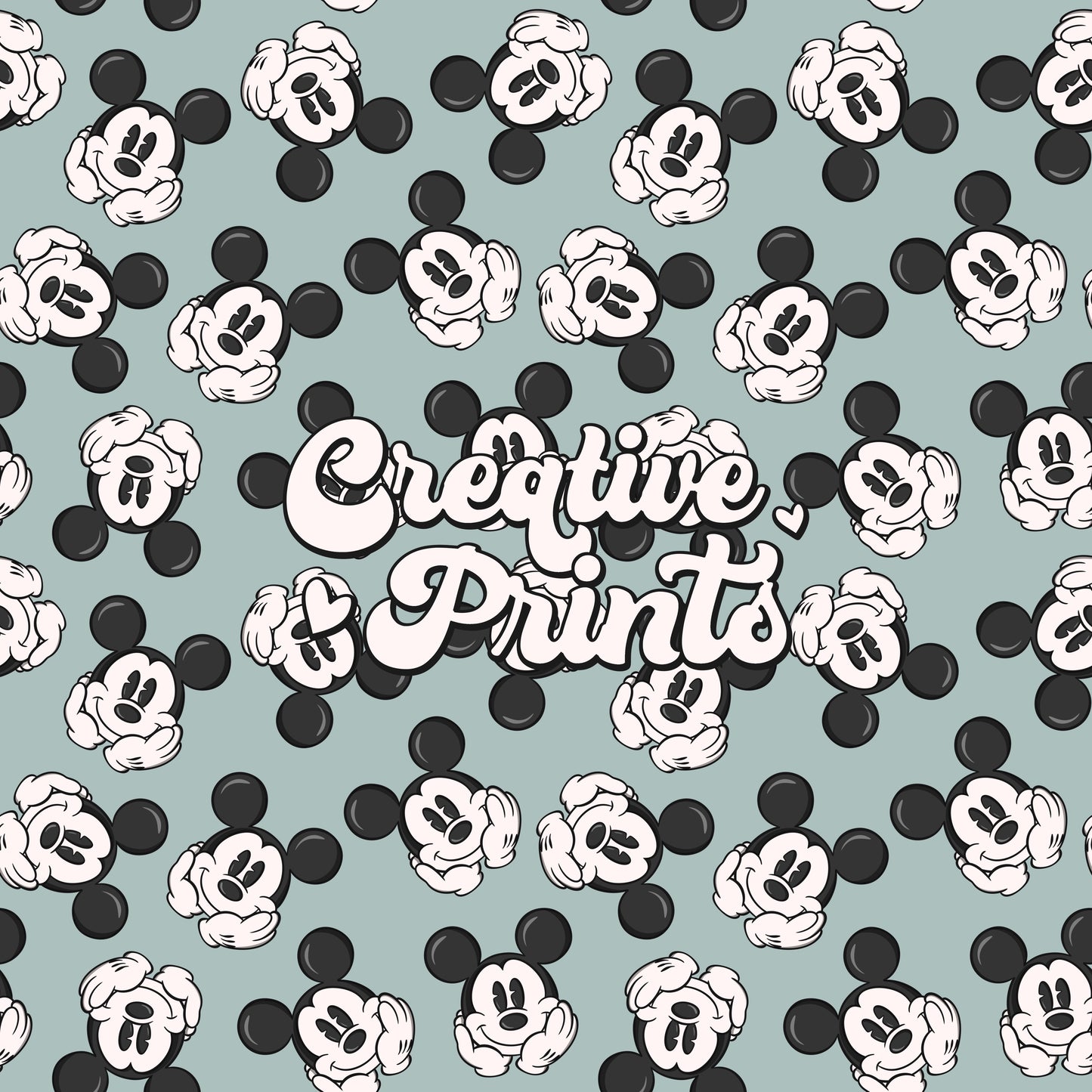 Blue vintage mouse seamless file