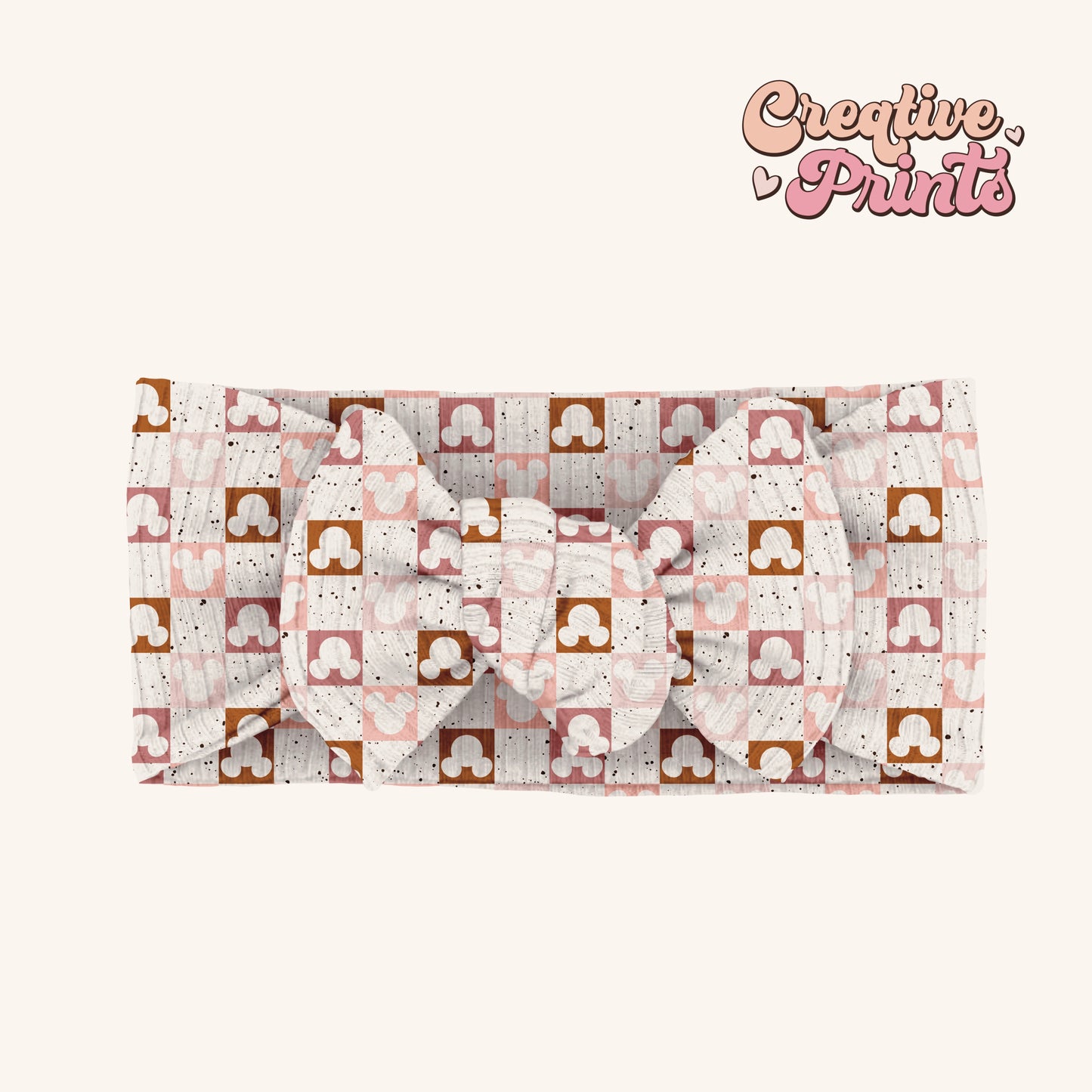 Fall mouse ears checkerboard seamless file