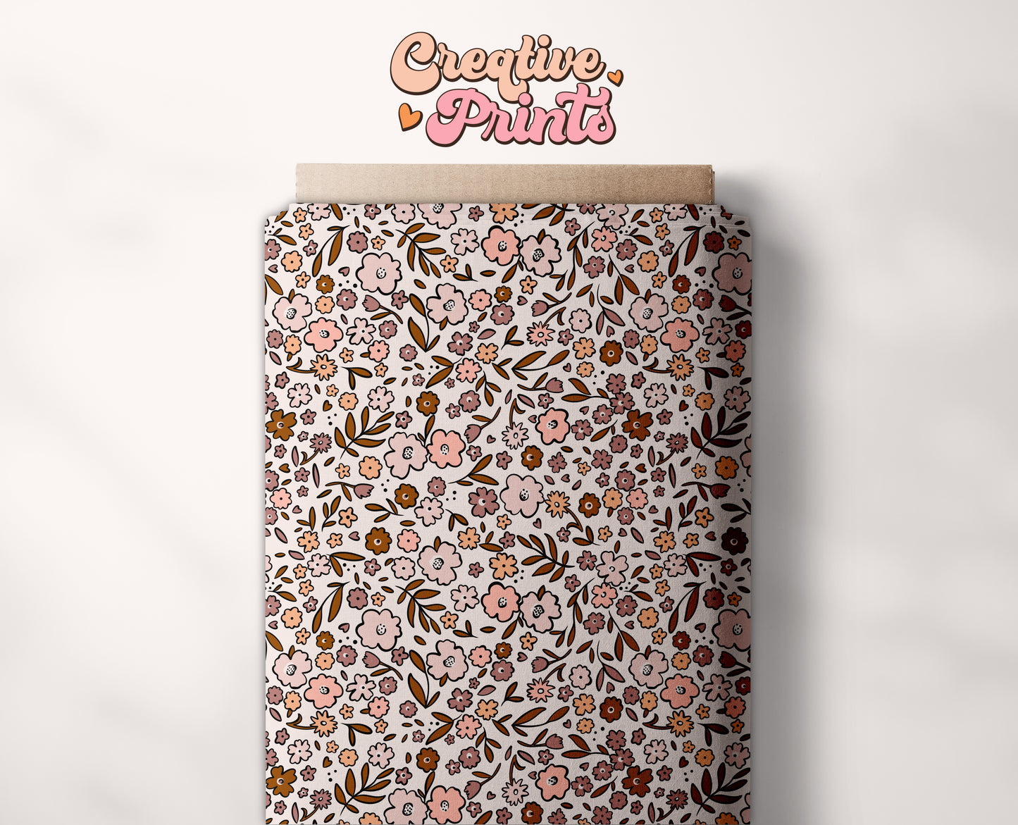 Fall little flowers seamless file