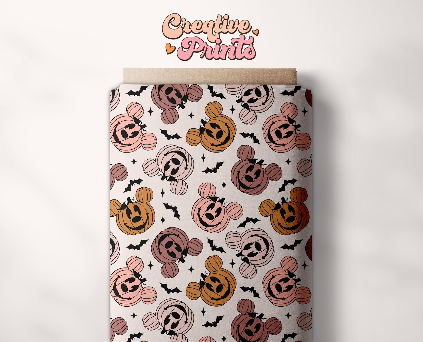 Cute mouse pumpkins seamless file