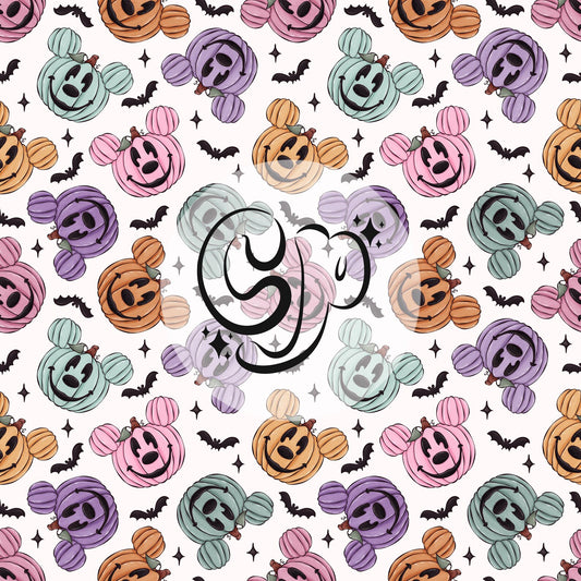 Spooky Mouse Pumpkins Seamless file