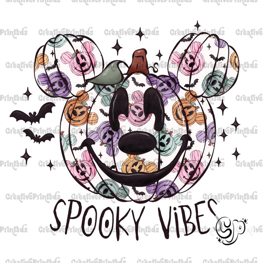 Spooky Mouse Pumpkins PNGs - 4 files