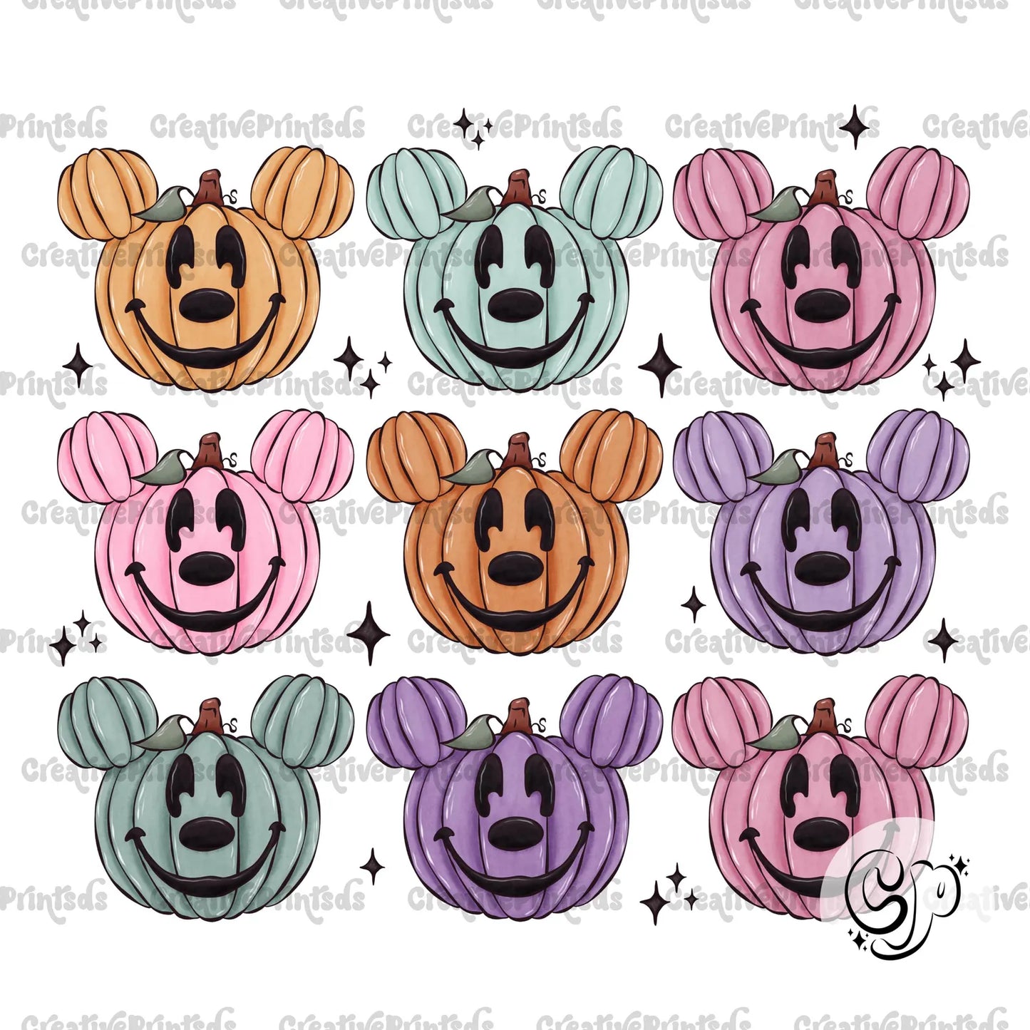 Spooky Mouse Pumpkins PNG