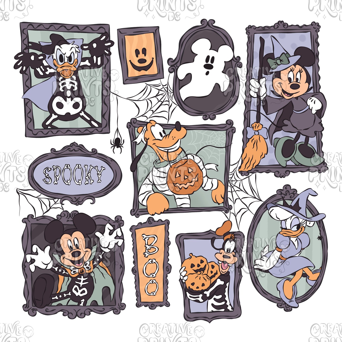 Magical Spooky Frames PNG