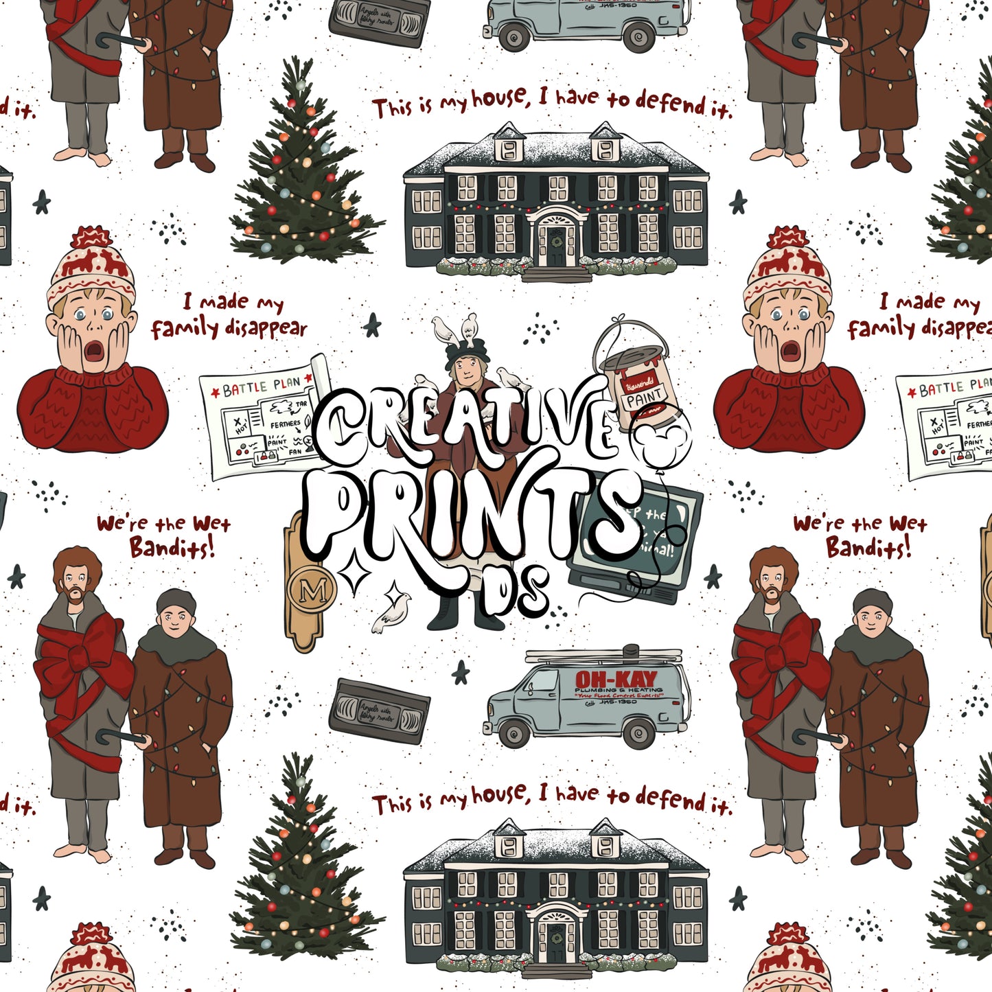 Classic Christmas Movie Seamless file