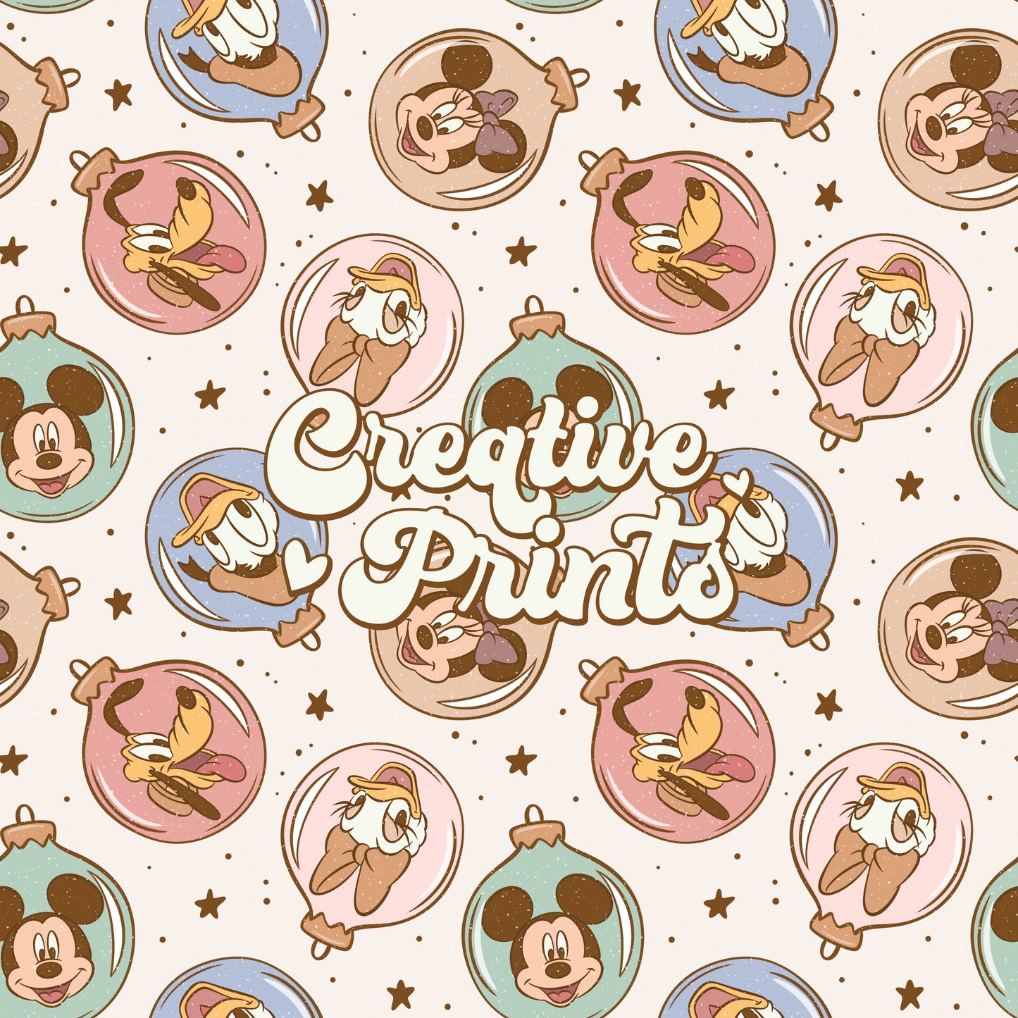 Mouse & Friends ornaments seamless file