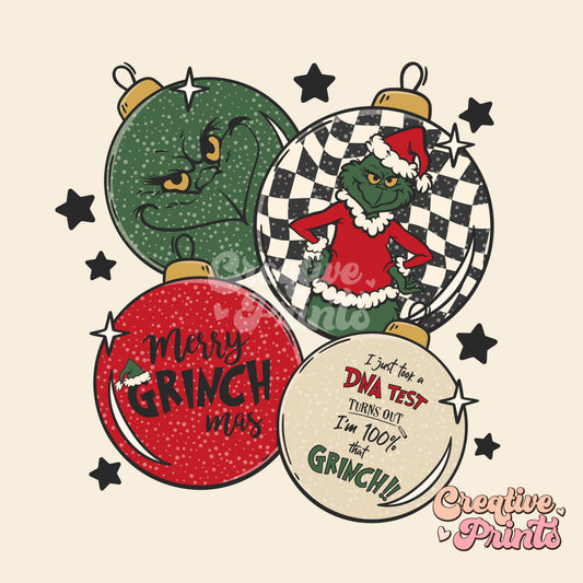 Mean one ornaments sublimation file - png