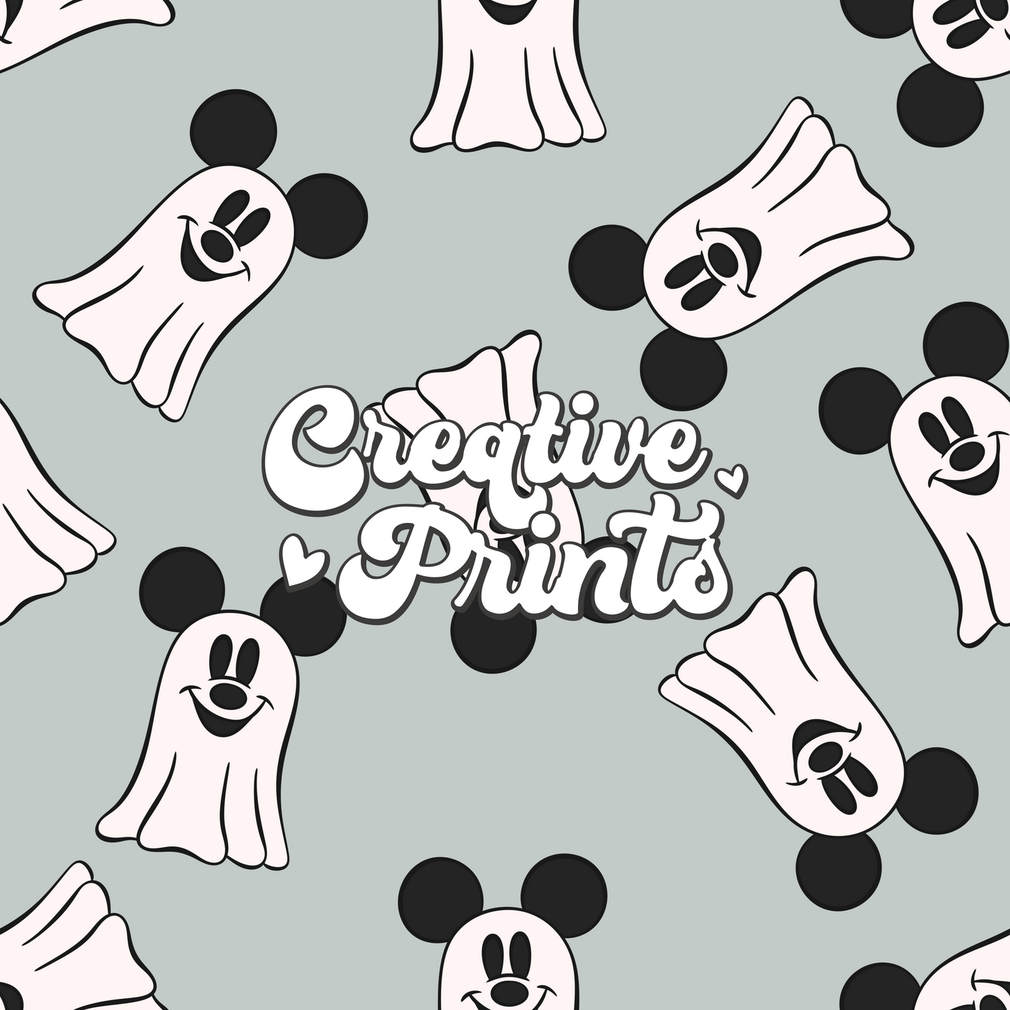 Simple mouse ghosts seamless file - blue