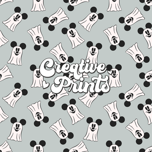 Simple mouse ghosts seamless file - blue