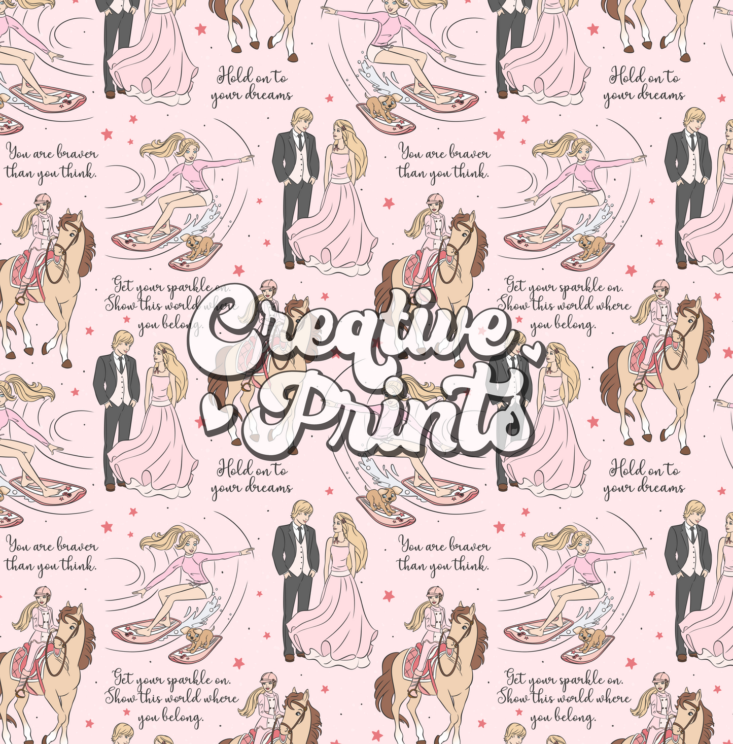 Barb girl seamless file