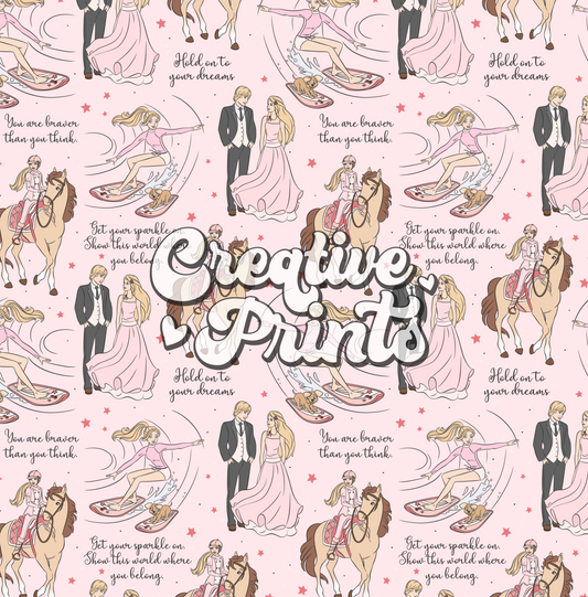 Barb girl seamless file