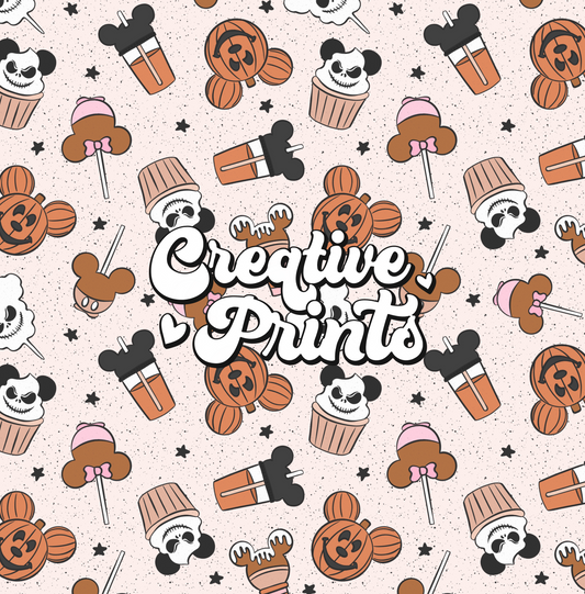 Spooky snacks seamless file