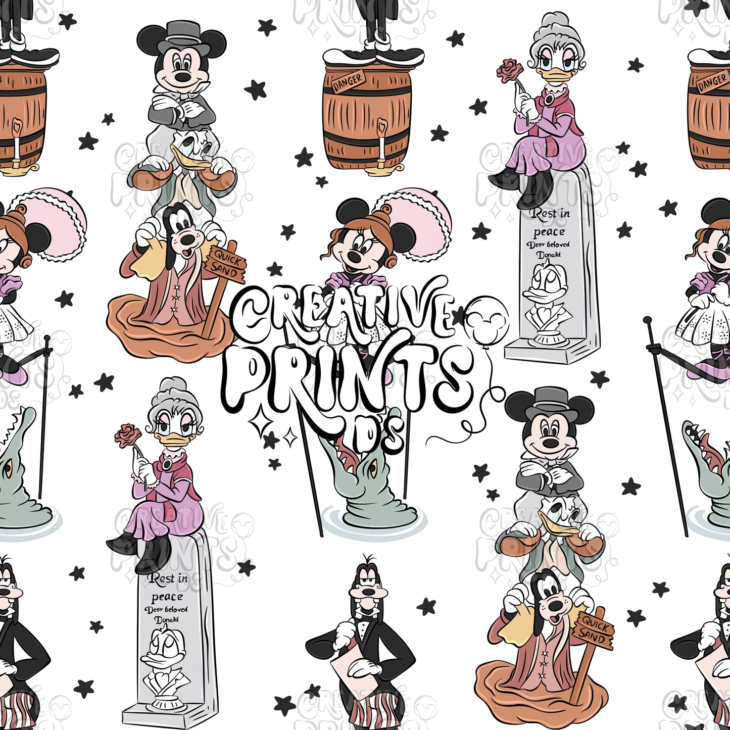 Haunted Mansion Mouse & Friends Seamless file