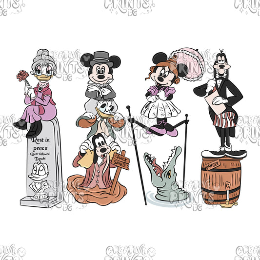 Haunted Mansion Mouse & Friends PNG