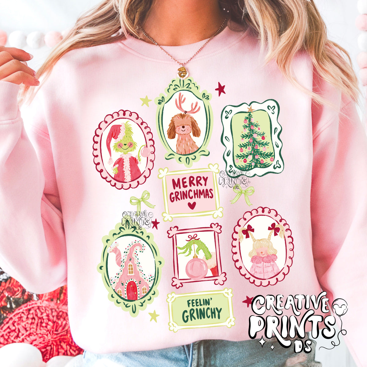 Merry Grinchmas Frames Christmas PNG