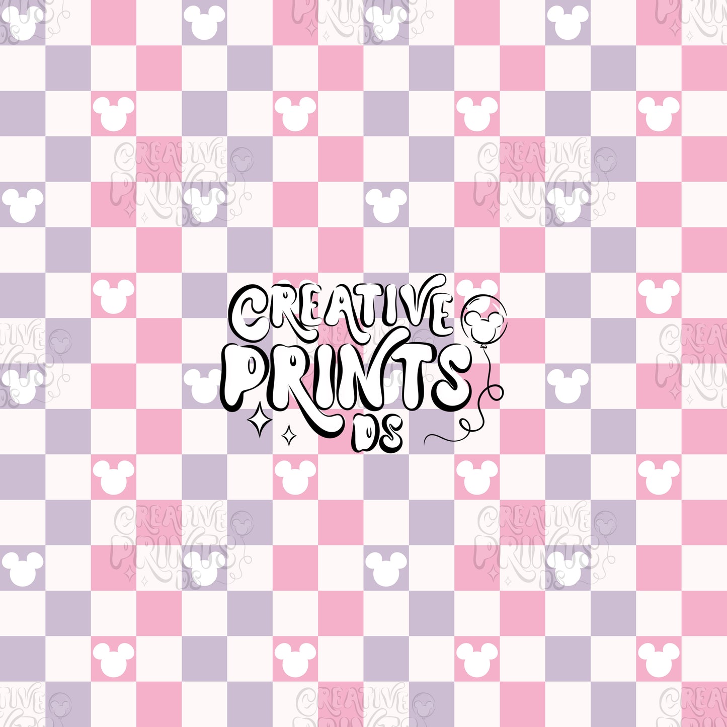 Mouse ears checkered seamless file