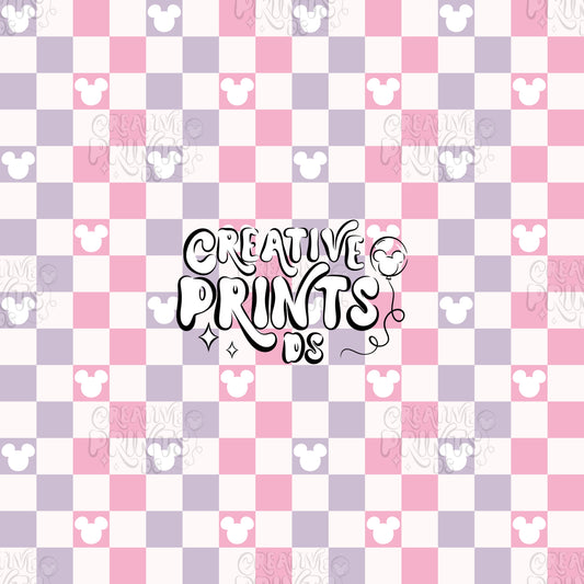 Mouse ears checkered seamless file