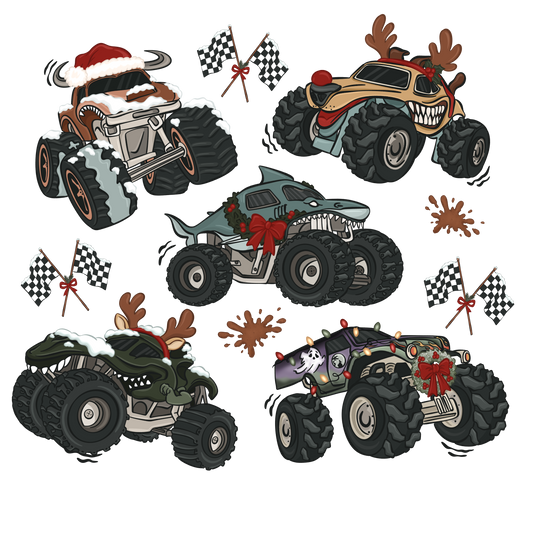Christmas Monster Truck PNG