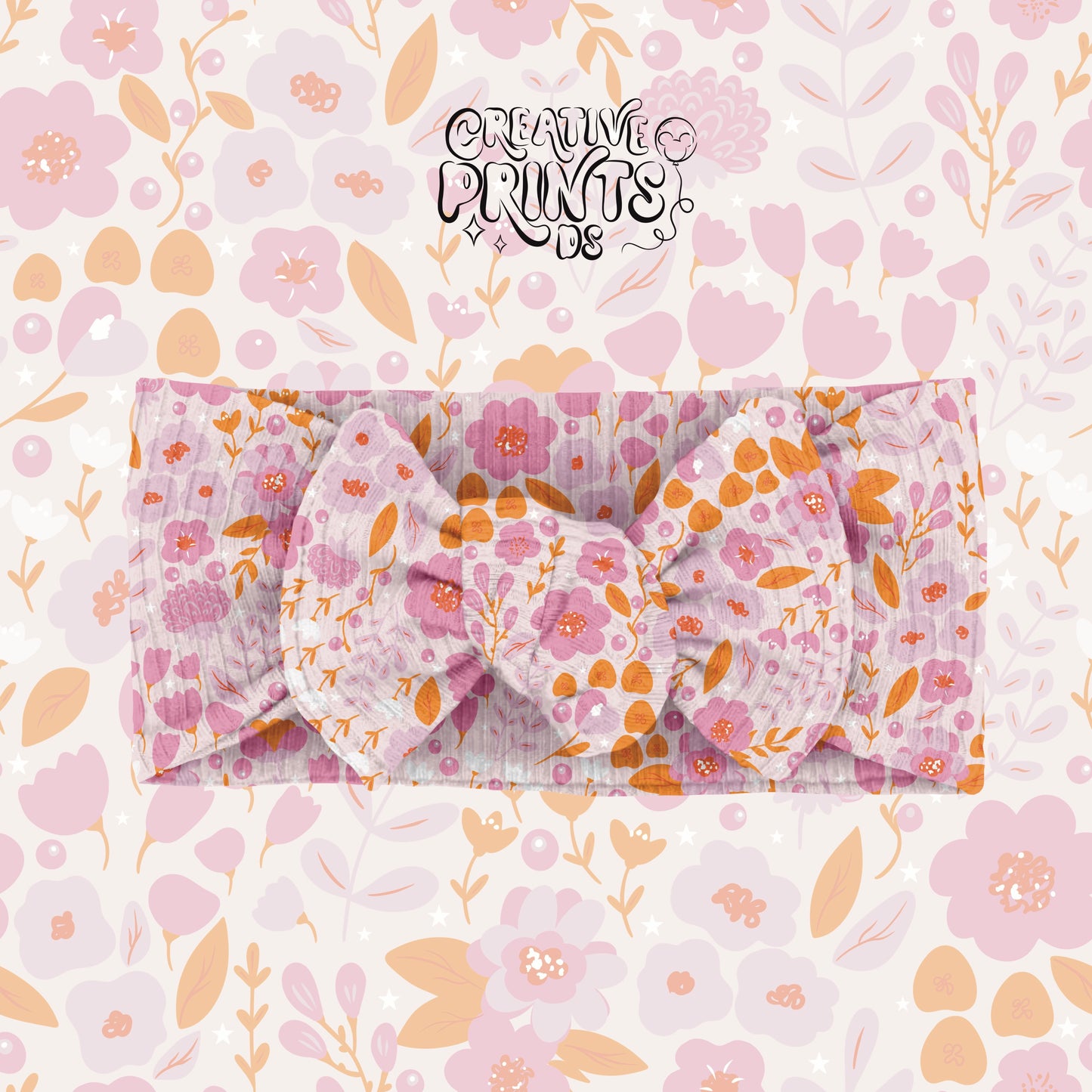 Pink Summer Floral Seamless pattern