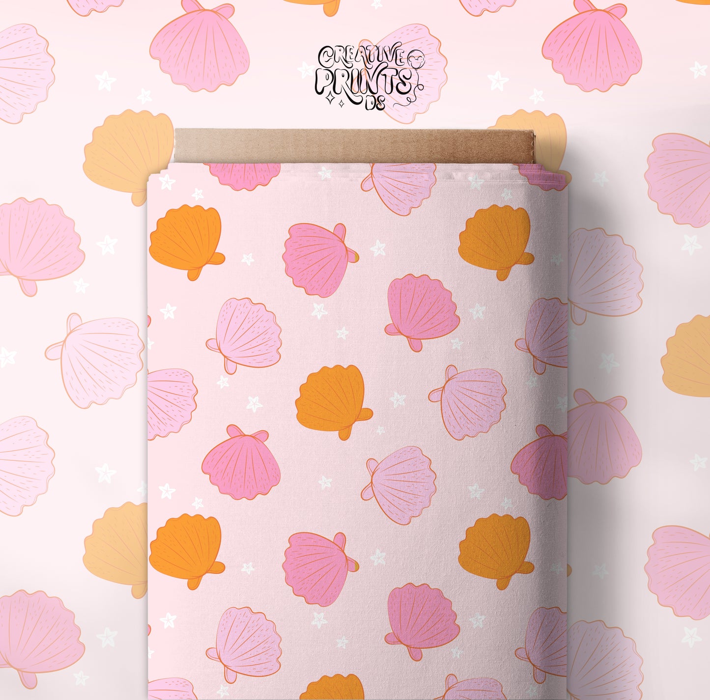 Seashells Seamless pattern