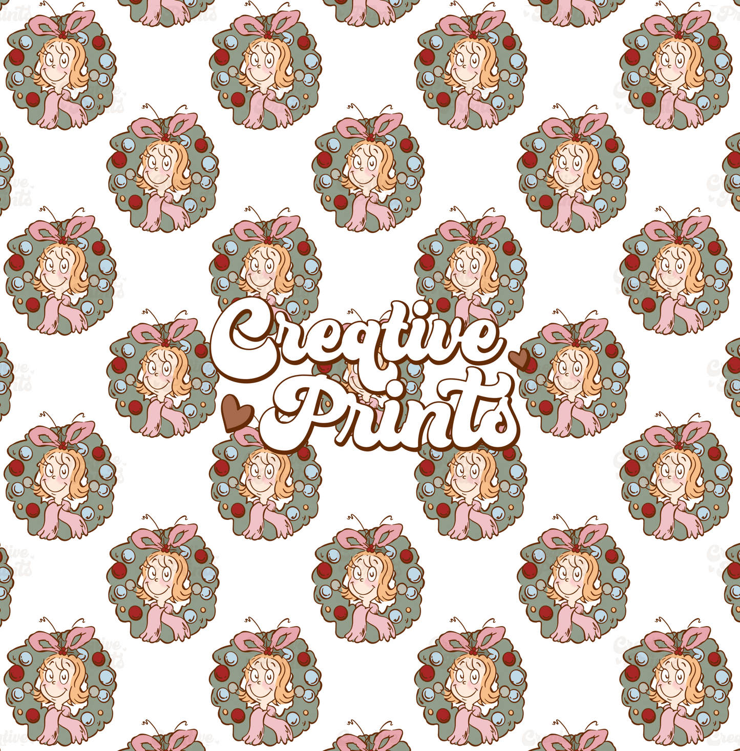 Classic Christmas Lou Wreath Seamless file