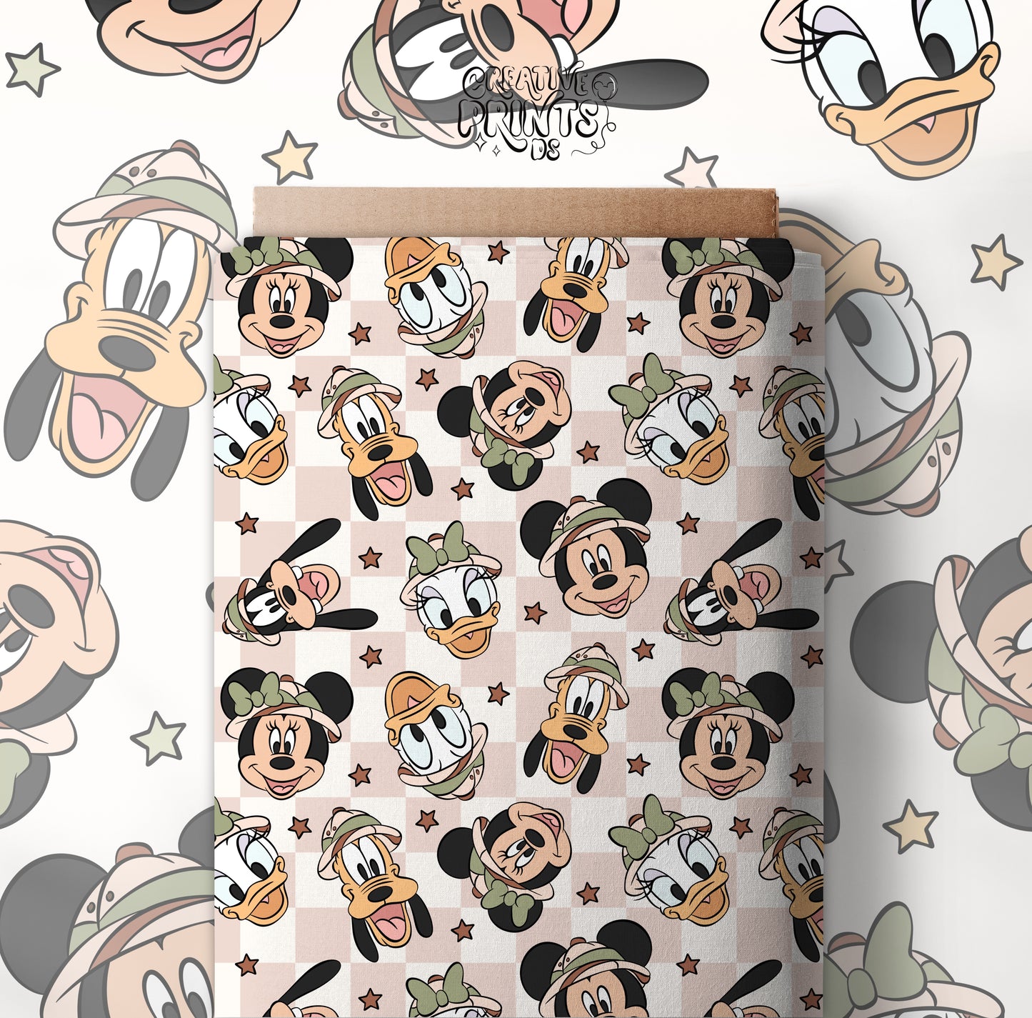 Animal Kingdom Mouse Friends Seamless file | Checkered
