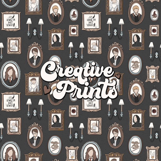 HP School of Magic Wall Frames Seamless file