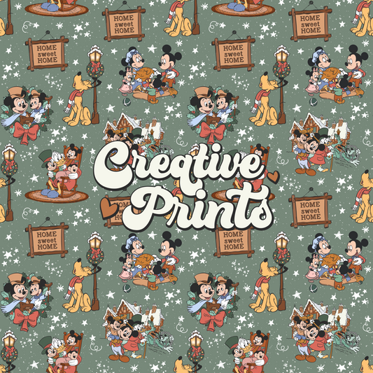 Mouse Christmas Carol Seamless file