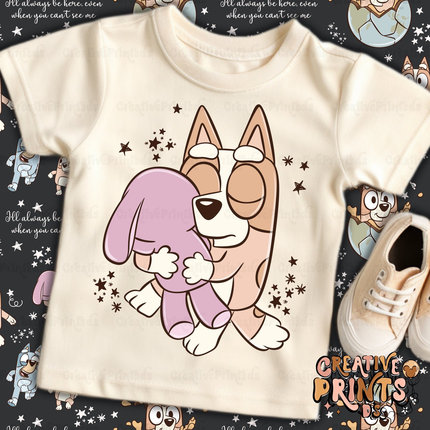 Sleepytime Blue Dog PNG