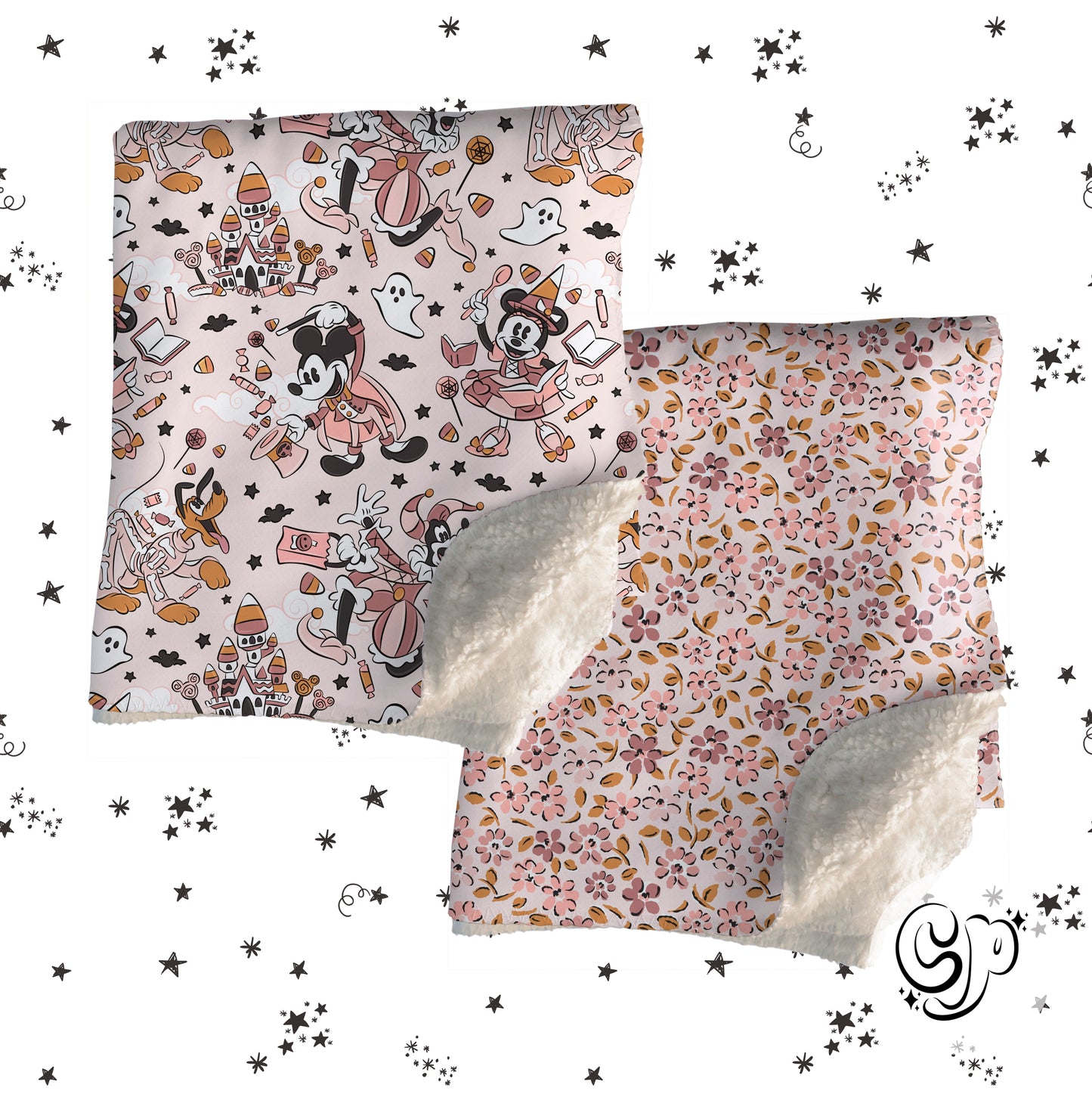 Spooky Friends in Pink Seamless file