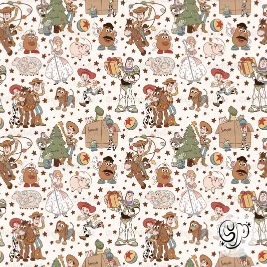 Christmas Story Friends Seamless file
