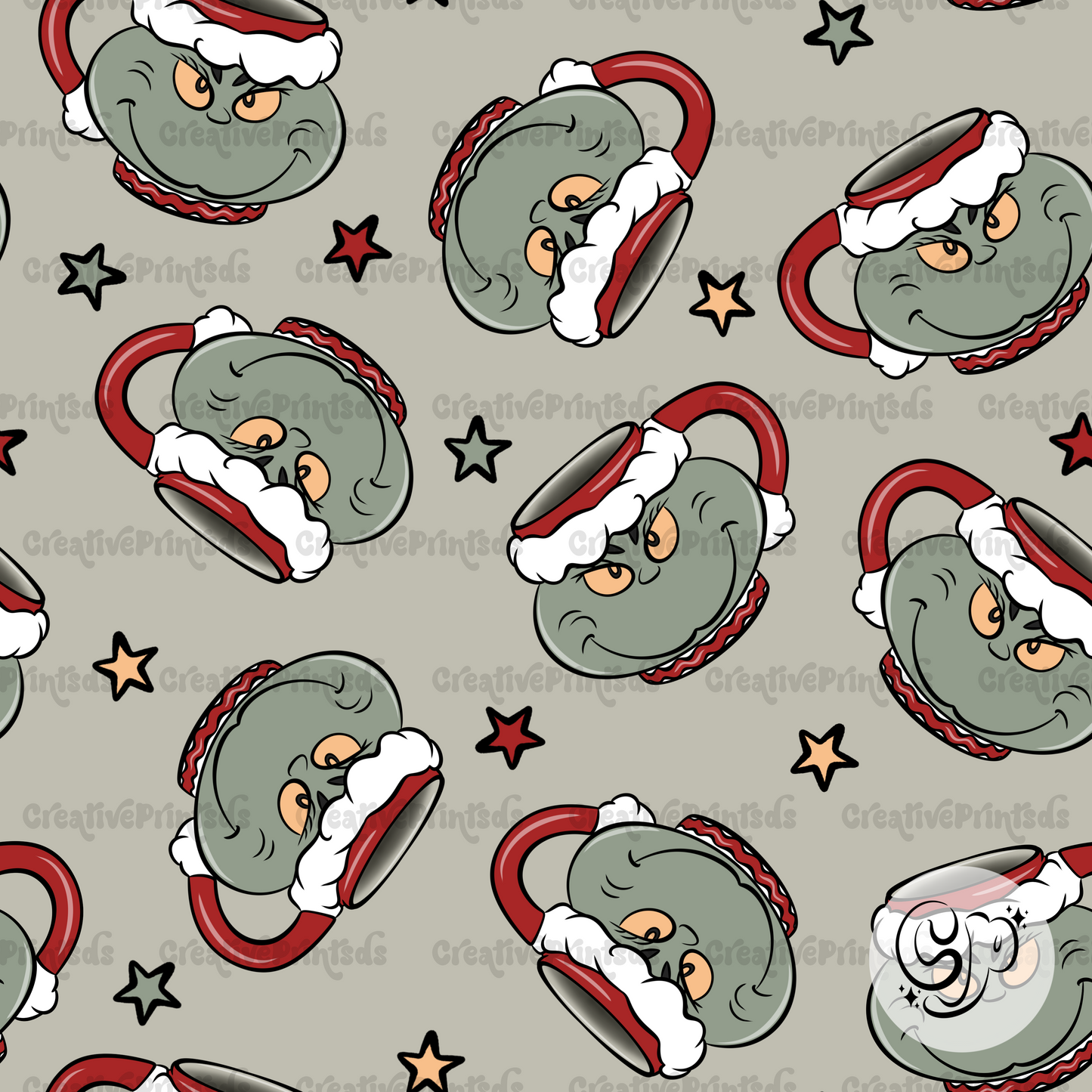 Mean One Mugs Seamless file