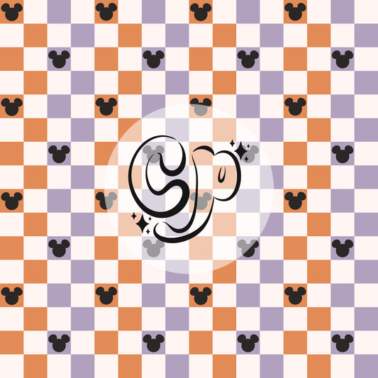Mouse ears checkered seamless file