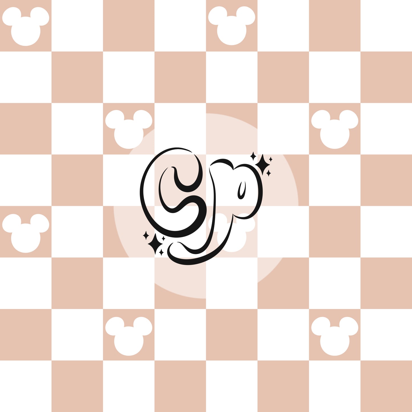 Mouse ears checkered seamless file