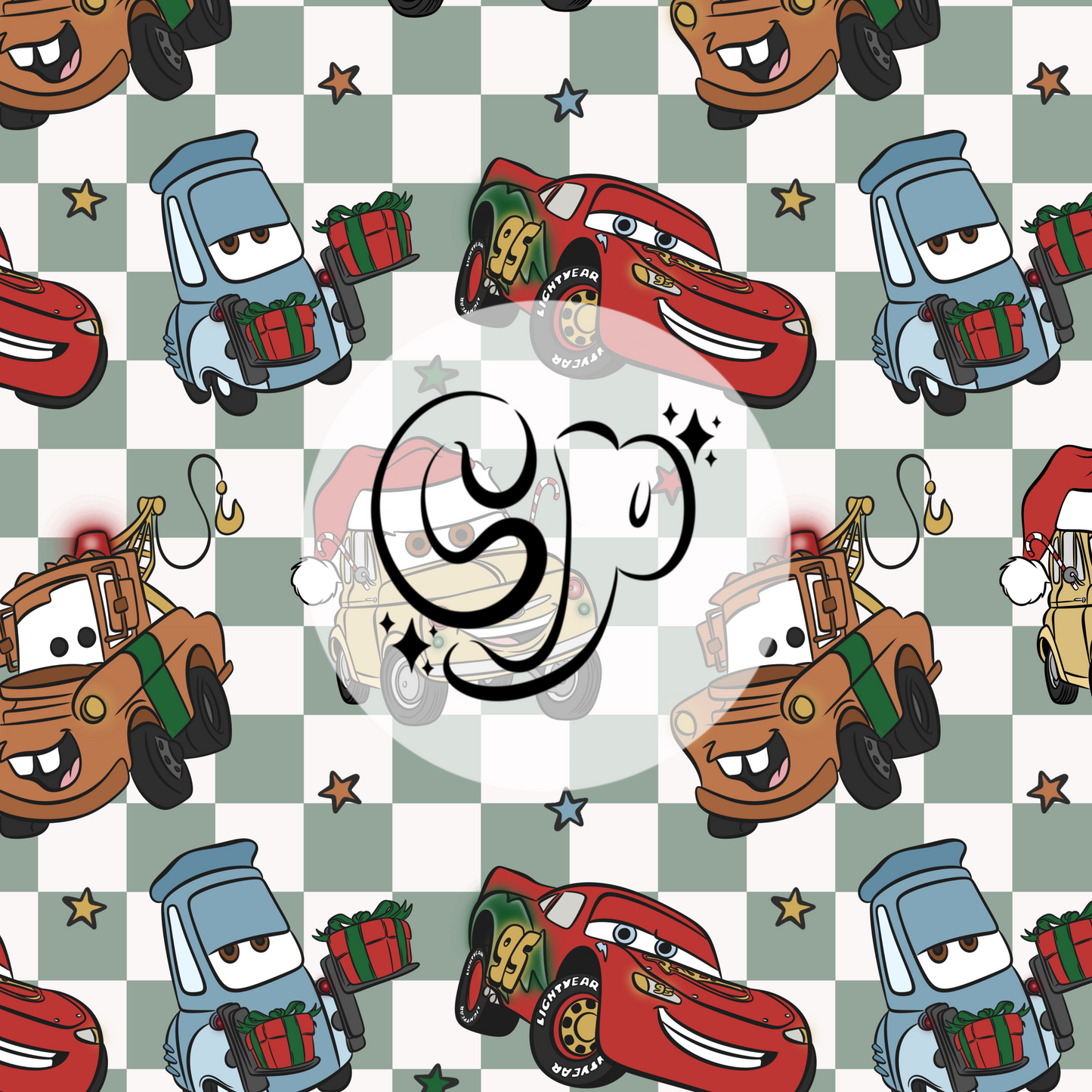 Cars Christmas Seamless file