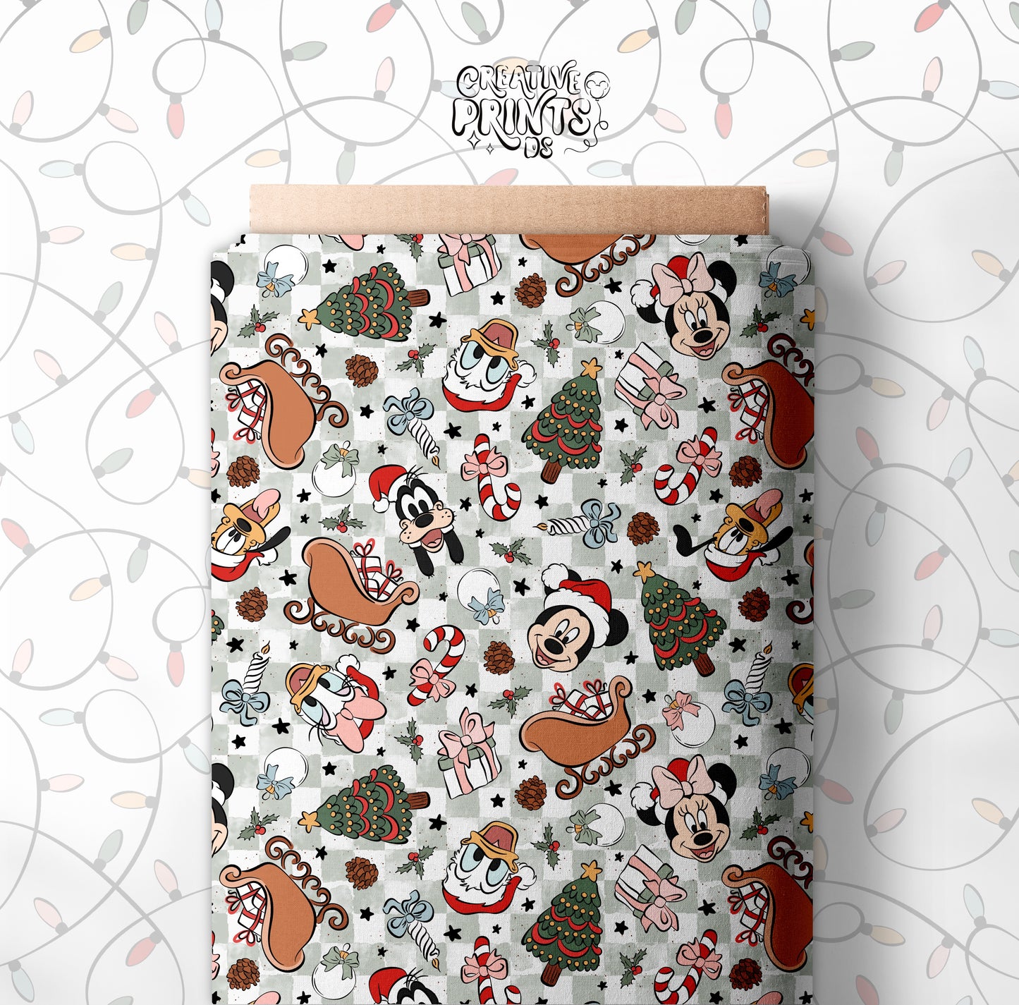 Christmas Mouse Friends Doodles Seamless file