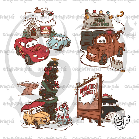 Christmas Cars PNG