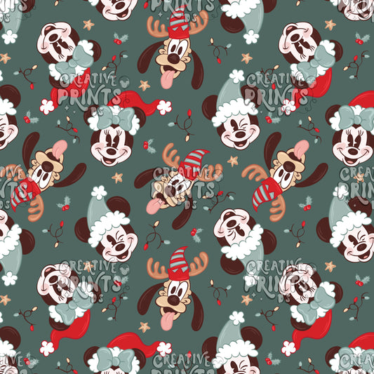 Christmas Mouse Friends Seamless file