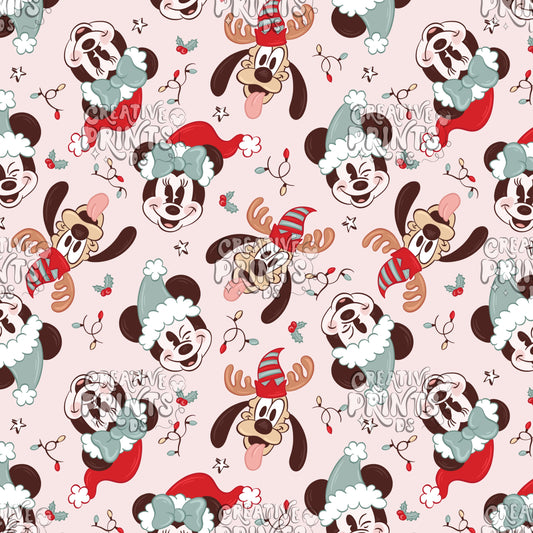 Christmas Mouse Friends Seamless file