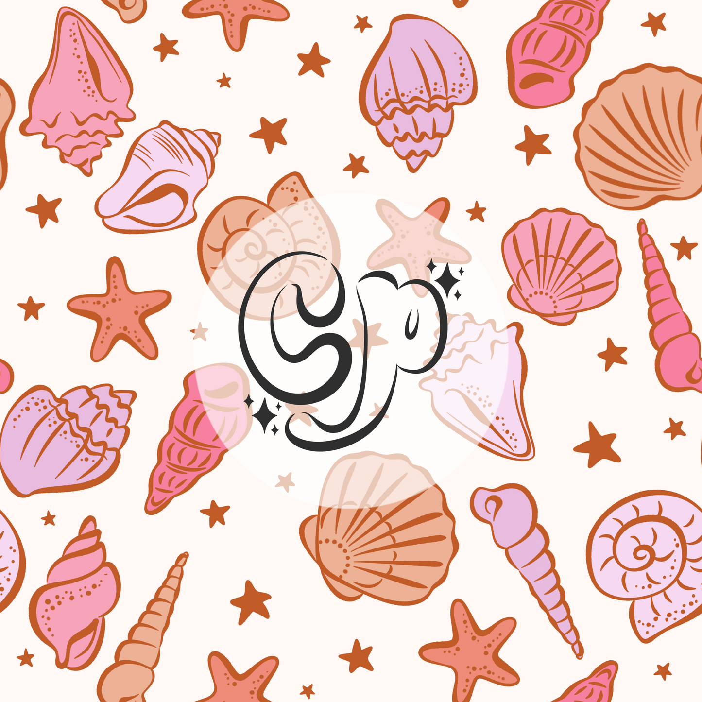 Summer SeaShells Seamless dile