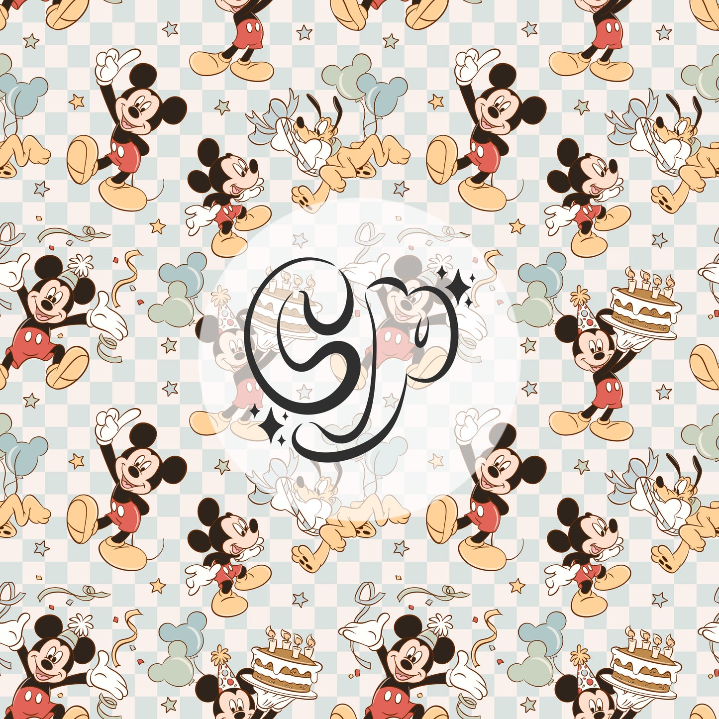 Mouse Birthday Boy Seamless file