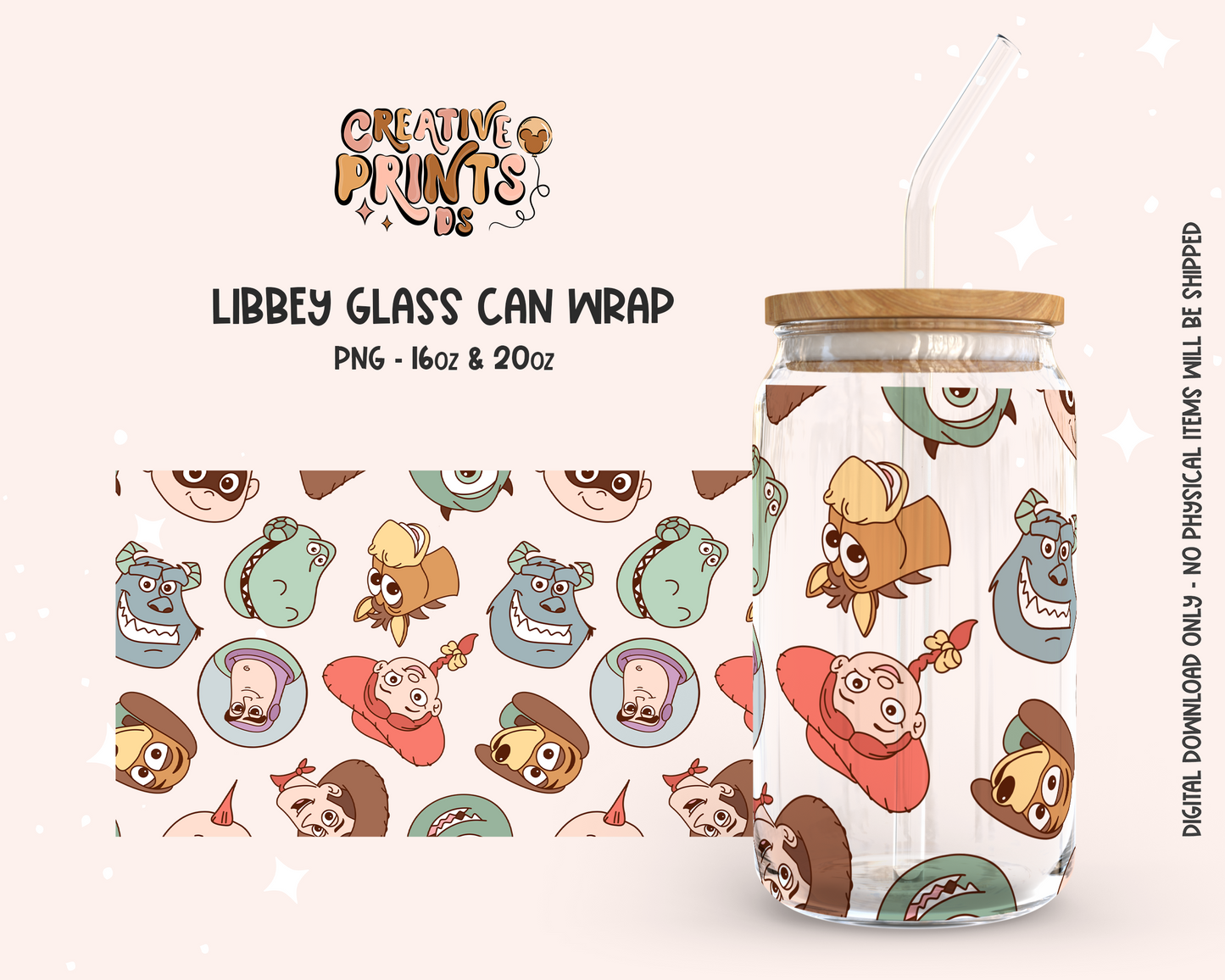 Toy & Monsters Cup Wrap 16oz & 20oz