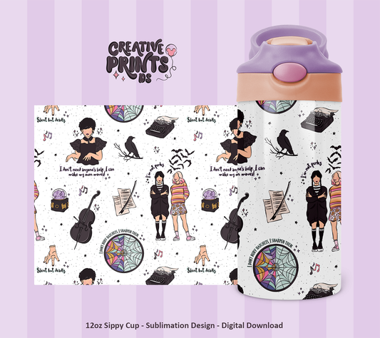 Nevermore Sippy Cup Wrap 12oz