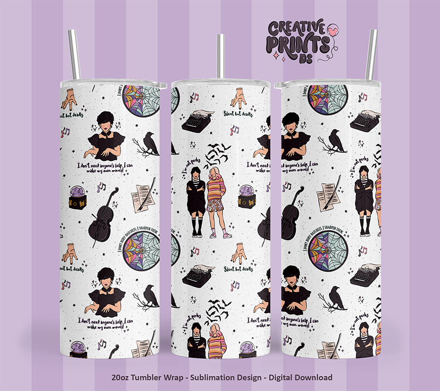 Nevermore Tumbler Wrap 20oz