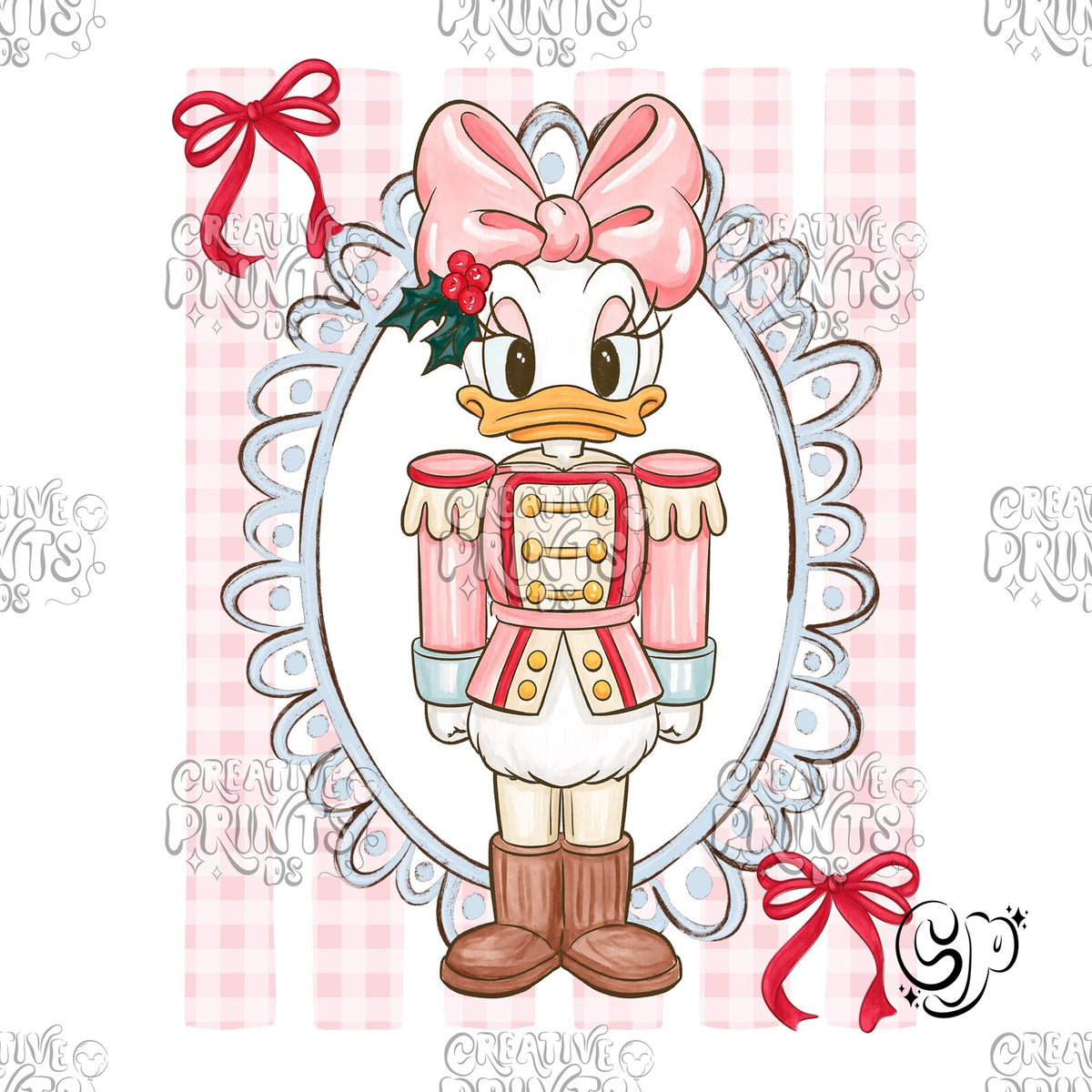 Pink Duck Nutcracker Mouse Friend PNG