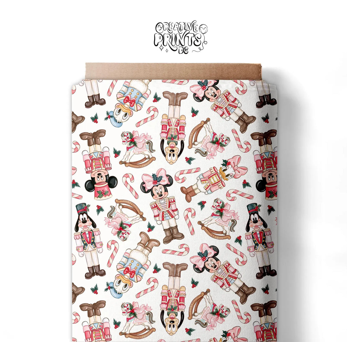 Nutcracker Mouse Friends Christmas Seamless Pattern